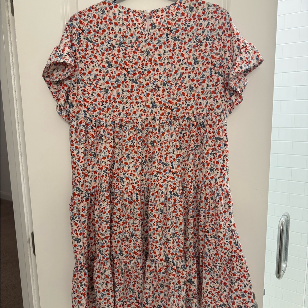 Ruffled Tiered Midi Sundress